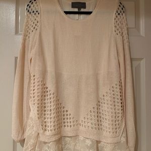 NWT Ivory Eyelet Blouse from Anthropologie